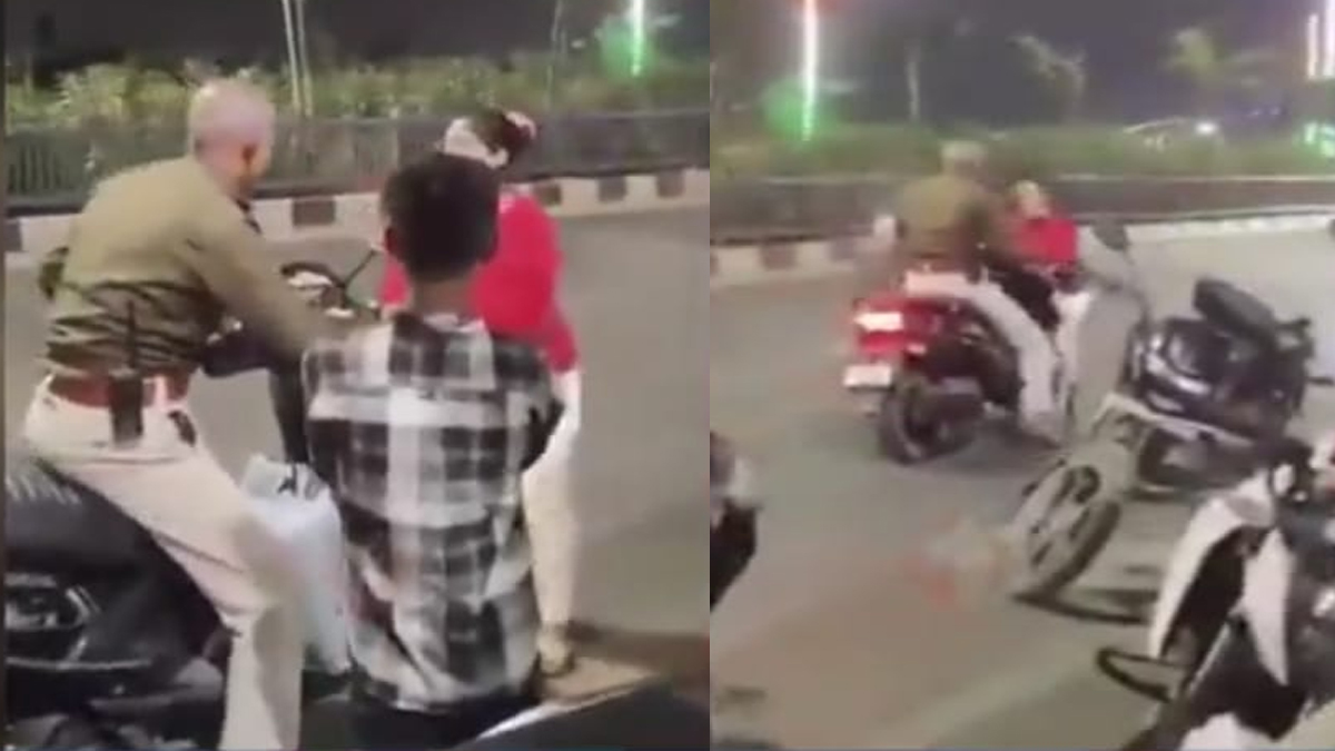 viral video patna marine drive police pregnant woman controversy