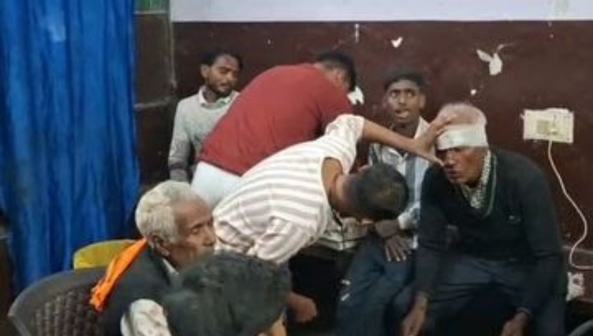 hardoi bus accident 12 injured as wedding party bus crashes