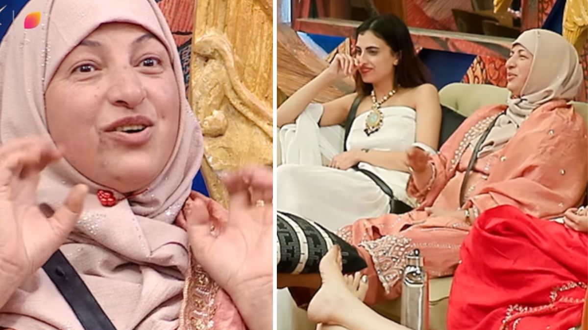 bigg boss 19 farhana bhatt mother roast shehbaz badesha and malti chahar fans called her cool mom