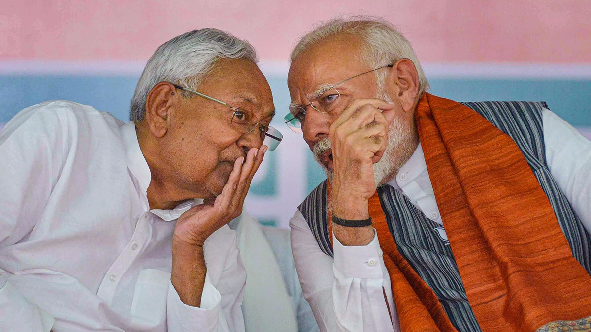 nitish will stake claim to form new government in bihar today