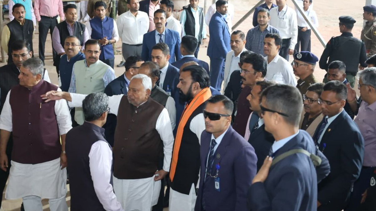 bihar government formation swearingin ceremony preparations in full swing