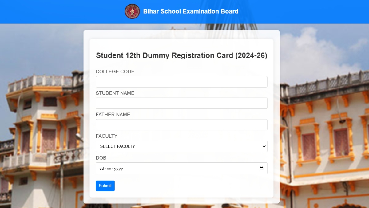 bihar board 10th exam 2026 dummy admit card released correction window open