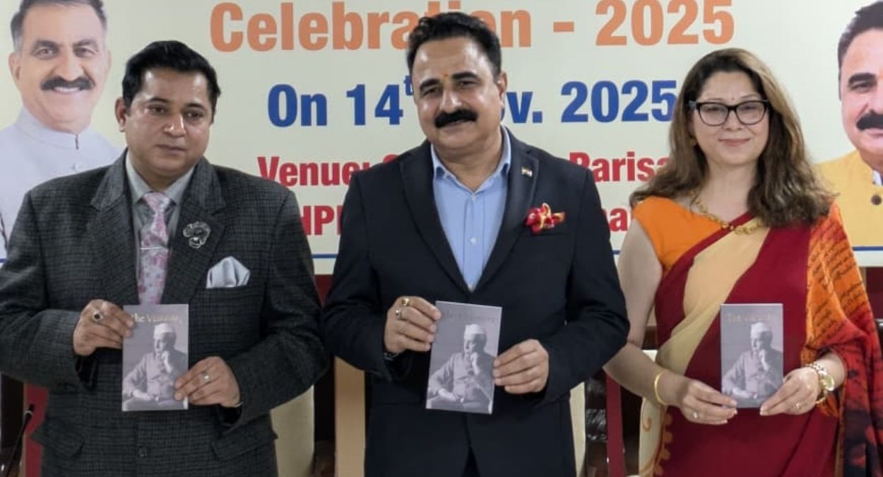 dr rajesh sharma himachal education board releases new book the visionary on nehrus policies