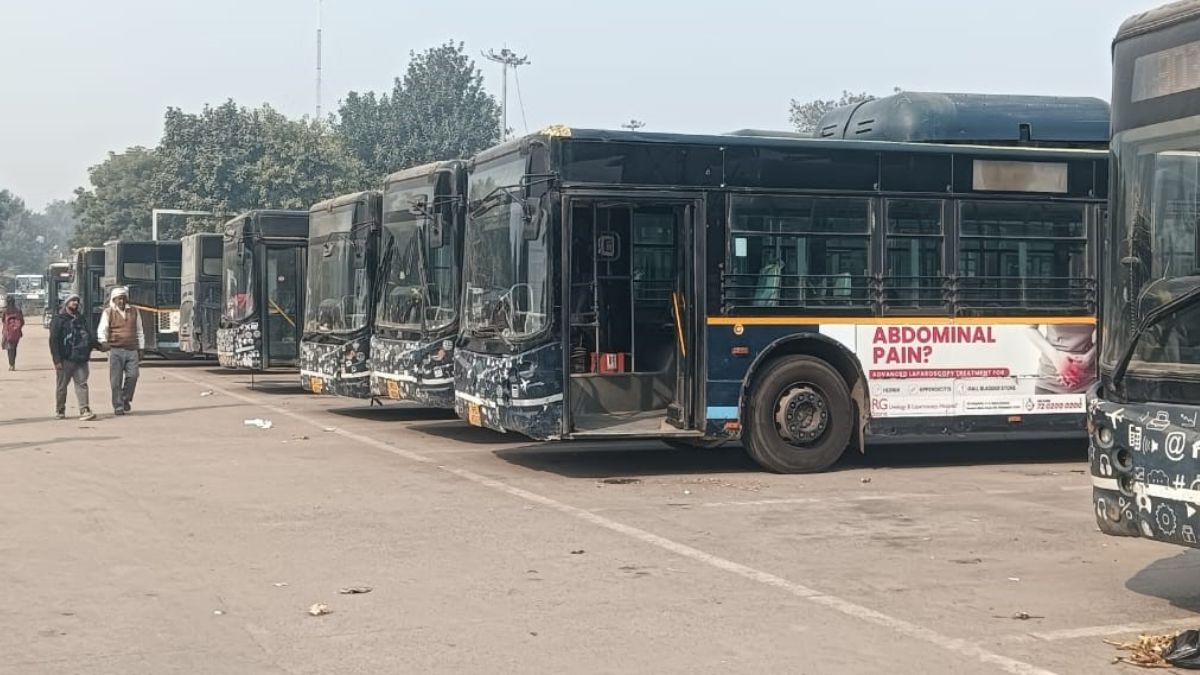 faridabad city bus service disrupted commuters face hardship