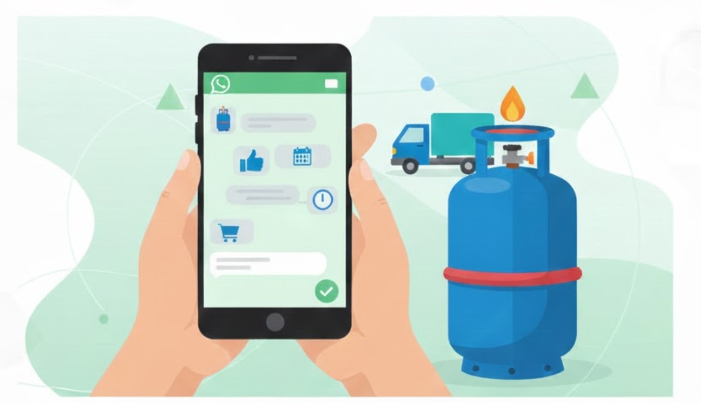 how to book hp gas lpg cylinder via whatsapp