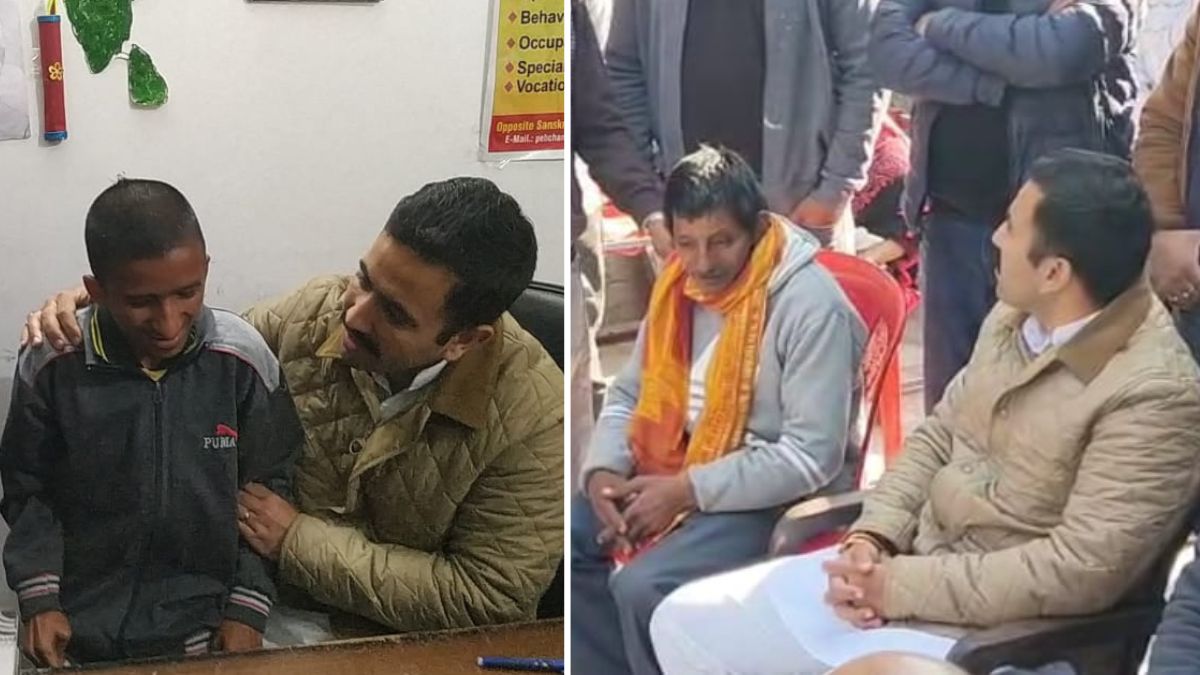 himachal pradesh pwd minister vikramaditya singh visit hamirpur sasan village and meet ranjana family