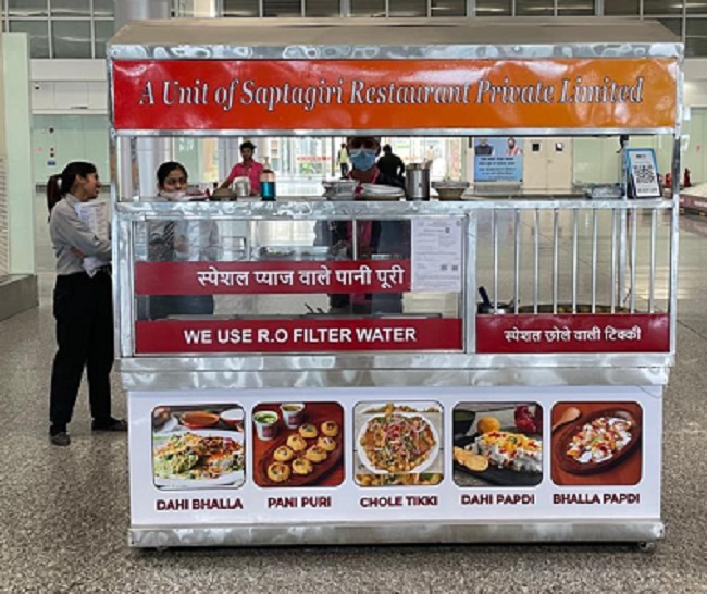 chandigarh airport street food golgappe chaat now available