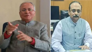 राज्य निर्वाचन आयुक्त अनिल खाची और मुख्य सचिव संजय गुप्ता जागरण आर्काइव