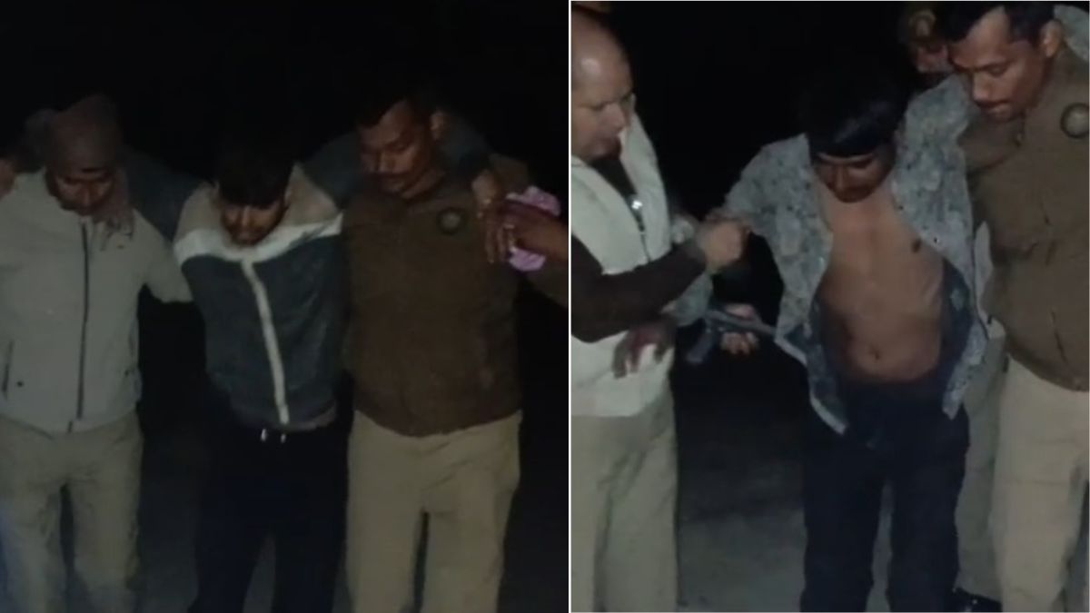 police encounter in hardoi two active member of thieves gangs and one constable injured in police encounter in hardoi
