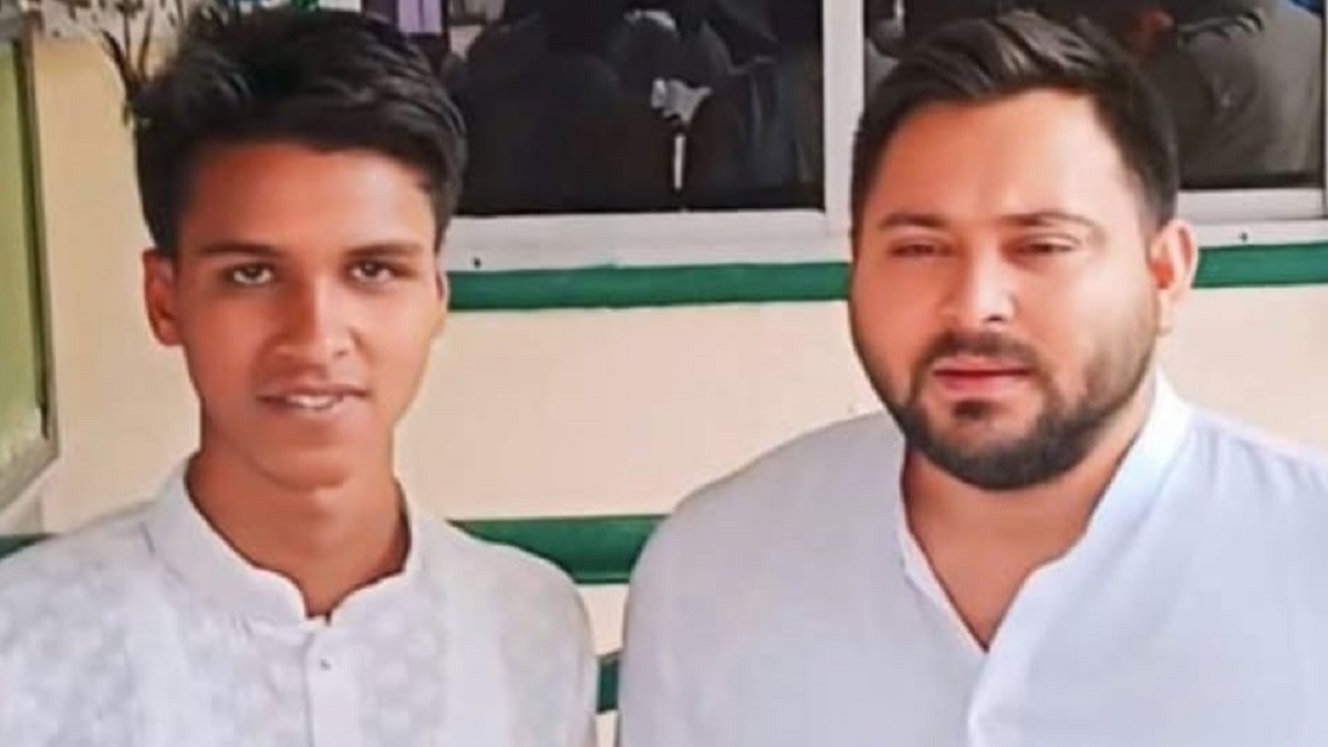 prem yadav murder photo with tejashwi yadav viral saran political rivalry suspected rjd