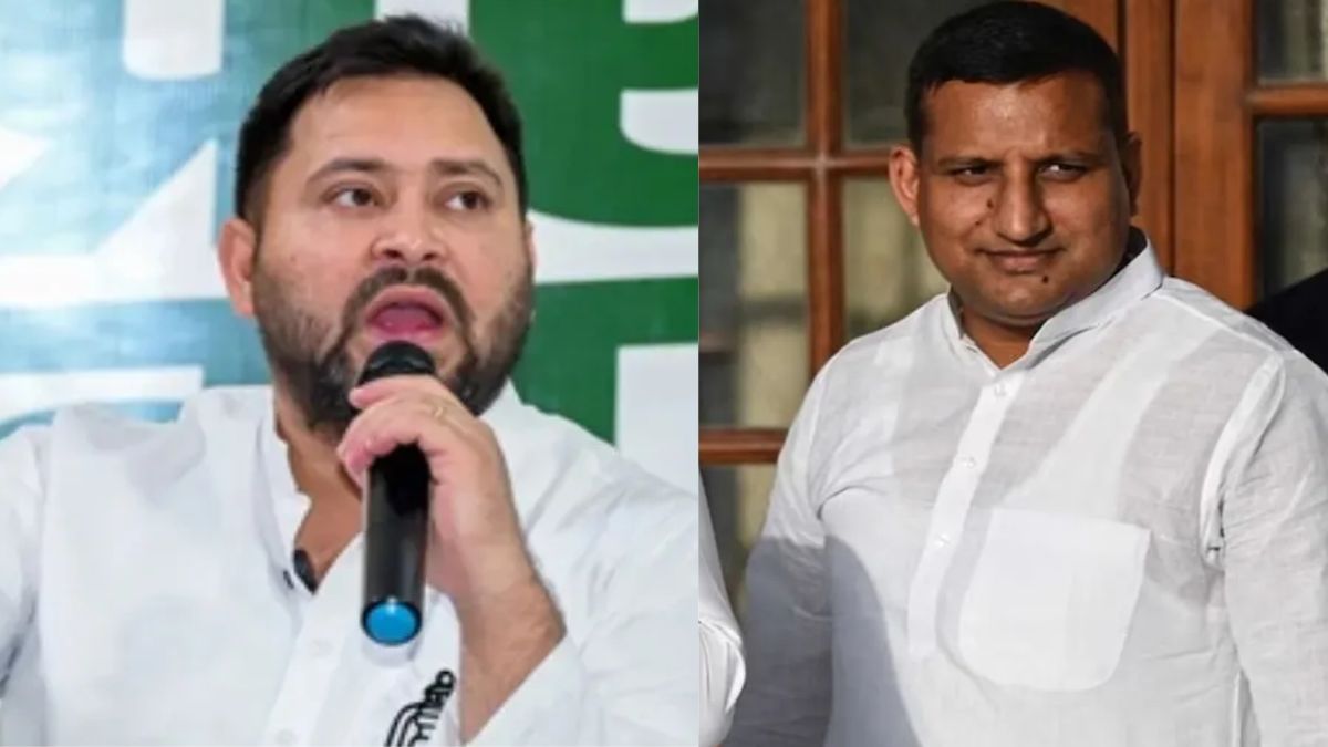 tejashwi yadav defends sanjay yadav acknowledges hard work