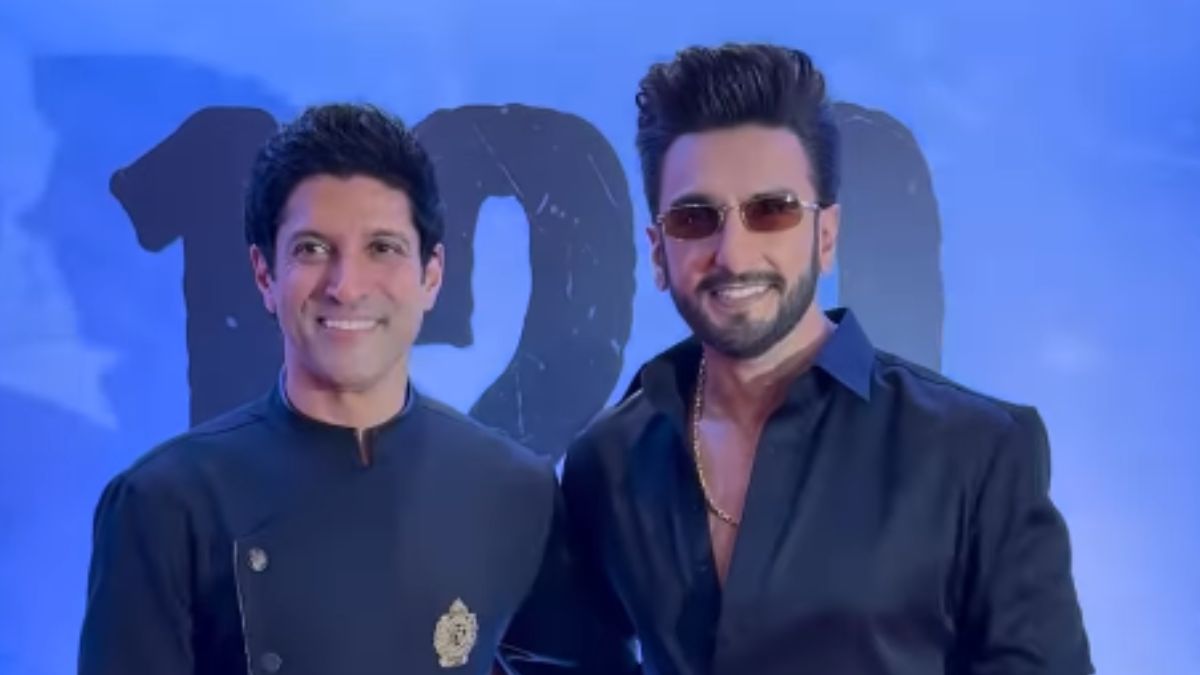 dhurandhar actor ranveer singh spotted with farhan akhtar for 120 bahadur screening don 3 spark again