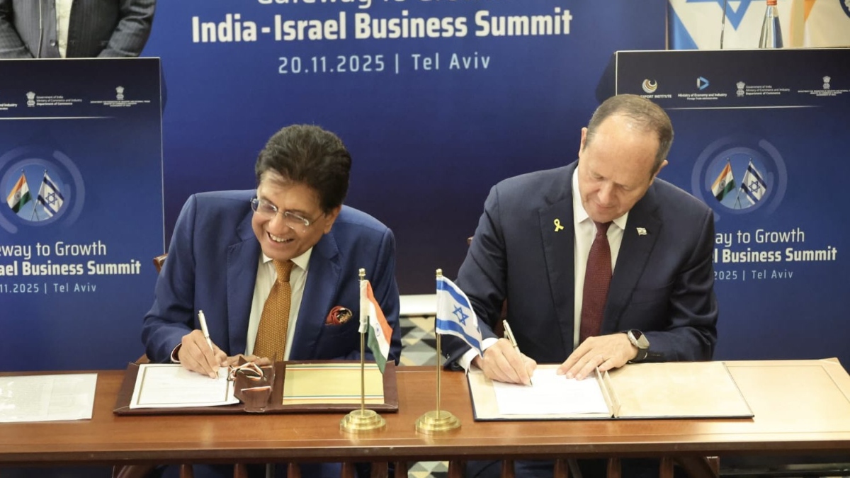 india israel sign term sheet for free trade agreement