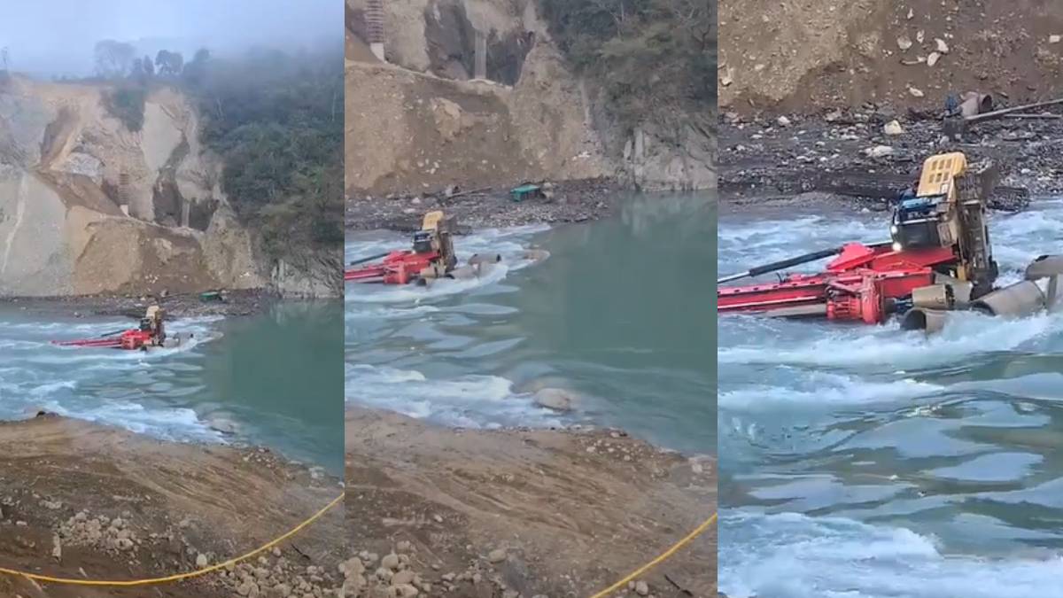 himachal news pandoh dam water release floods machinery causes loss