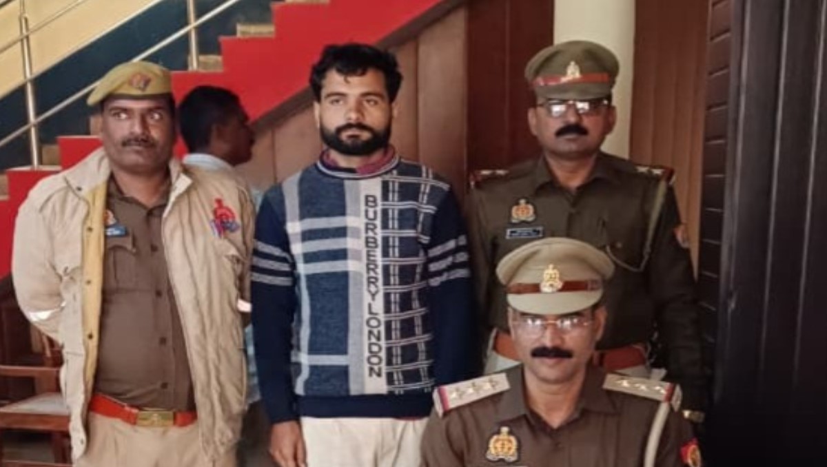 post office embezzlement haryana man arrested for false robbery report in sonbhadra