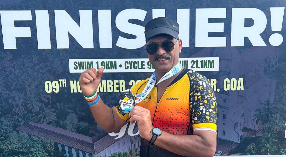 ironman kaushal yadav conquers ironman 703 goa finishes 113km in 745 hours