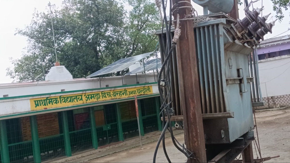 high tension wire threatens students in chandauli schools