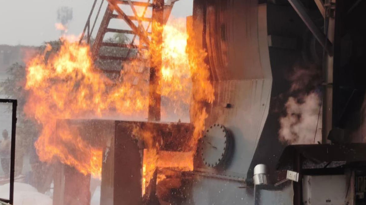 bran oil factory in gida catches fire