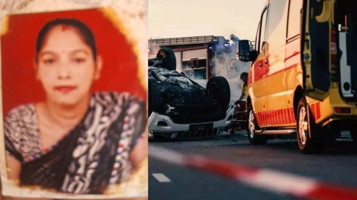 delhi woman dies after bike skids on damaged road in nathu colony