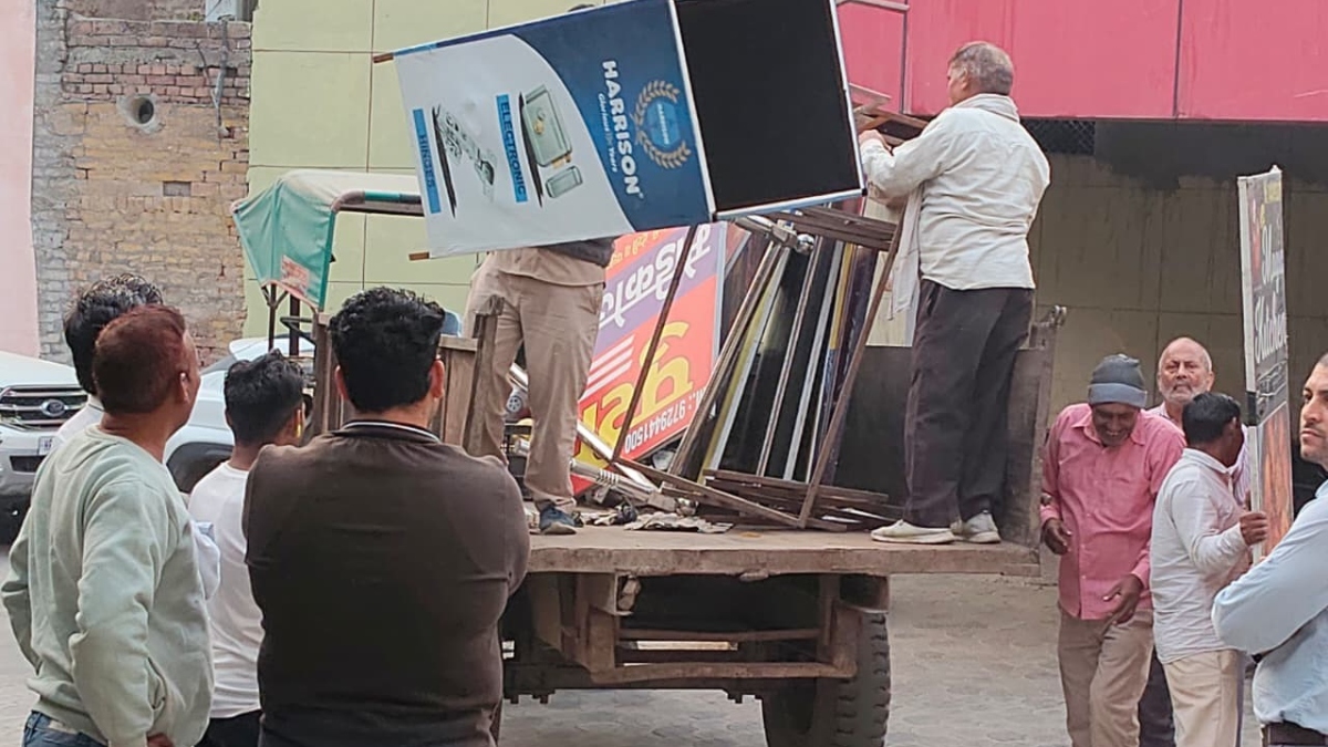 sonipat municipality action encroachment drive and seizure of goods