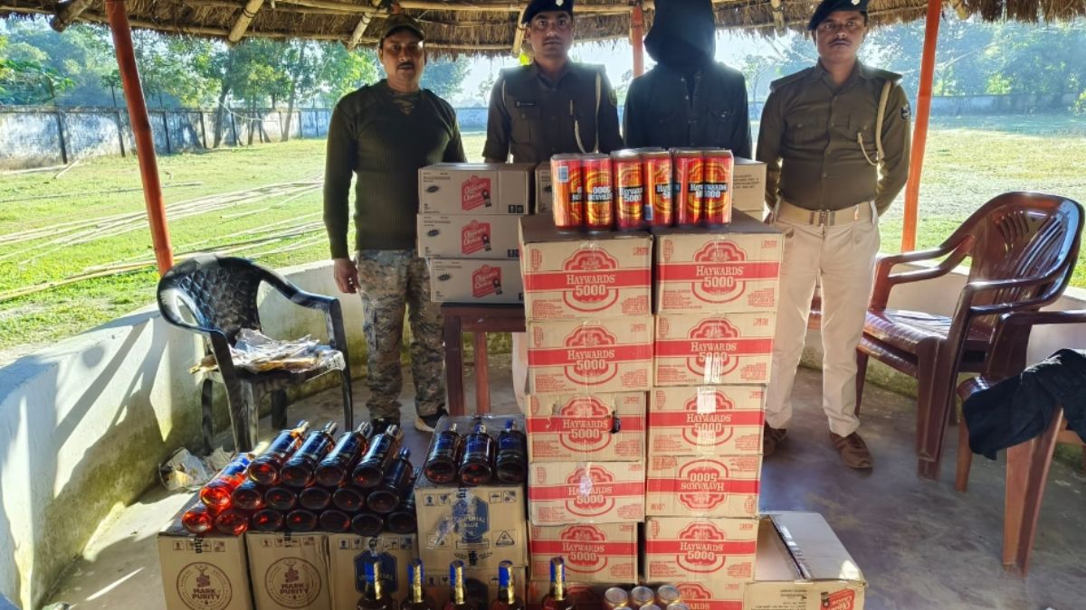 kishanganj police seize 651 liters liquor two arrested