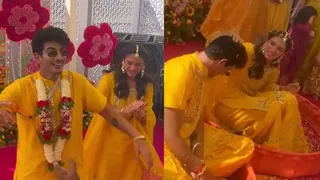 स्मृति मंधाना और पलाश मुच्छल की हल्दी सेरेमनी।