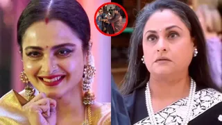 मांग में सिंदूर लगाकर पार्टी में पहुंचीं रेखा। फोटो क्रेडिट- इंस्टाग्राम
