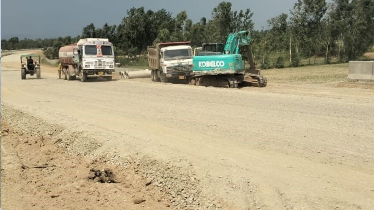 mungra badshahpur bypass construction begins in jaunpur