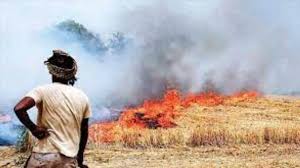 azamgarh farmer fined 2500 for burning stubble