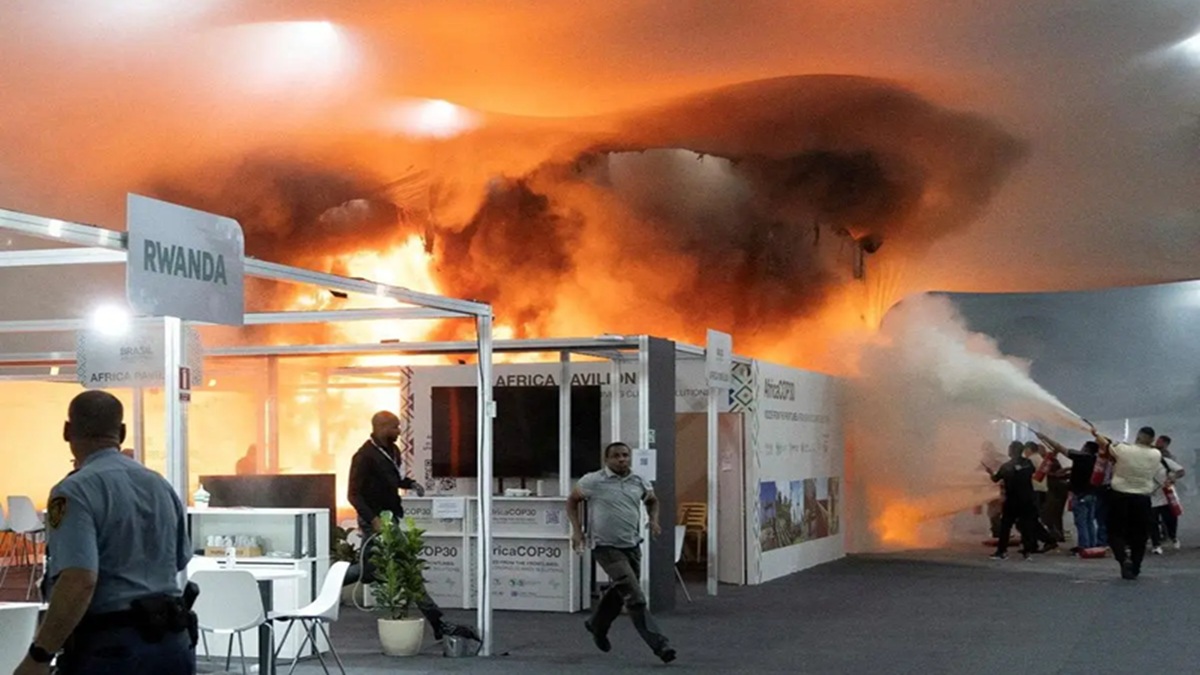 thirteen people injured in fire incident at un cop30 climate summit venue in brazil