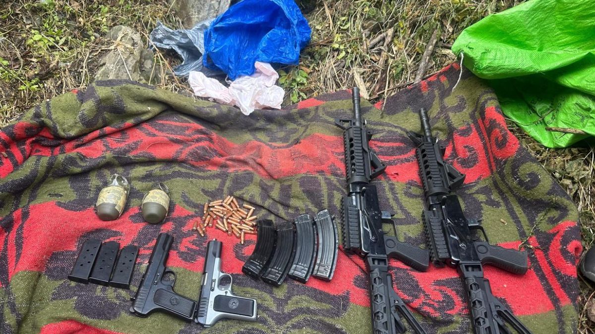 terrorist hideout destroyed near line of control nowgam sector arms and ammunition recovered