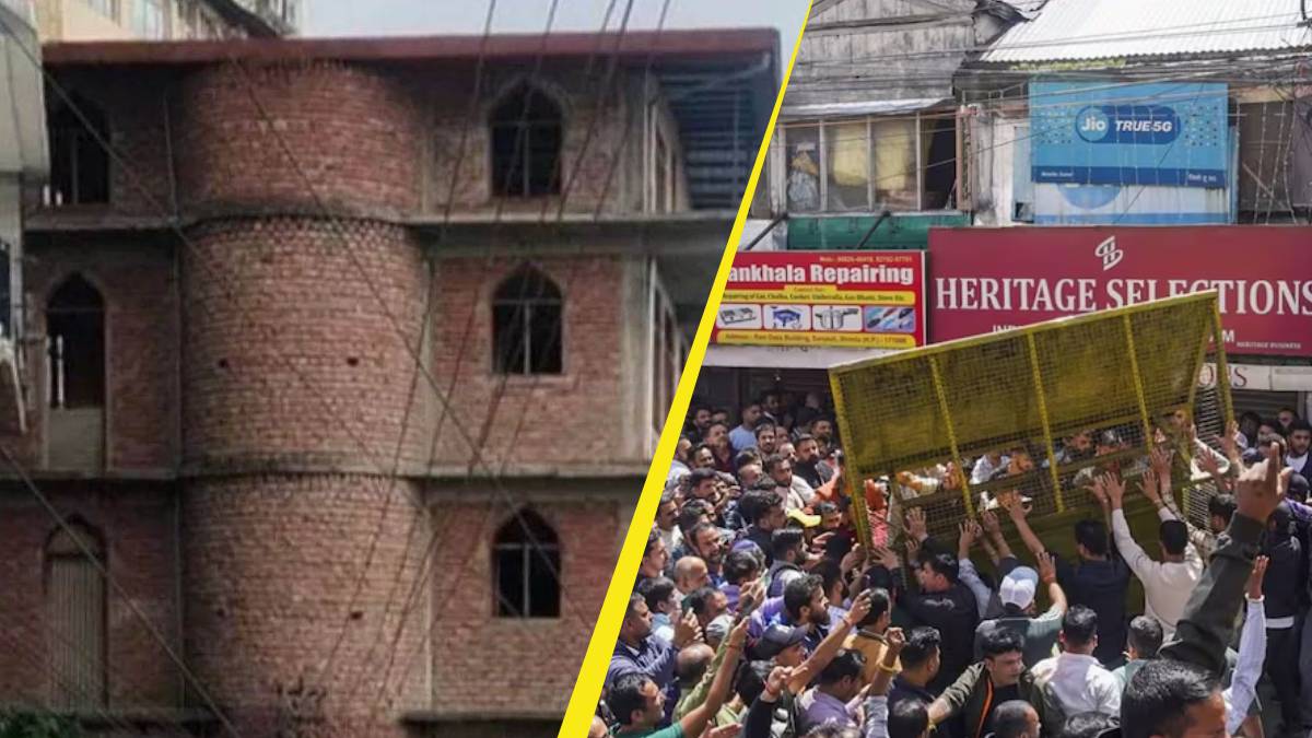 shimla sanjauli tensions hindu groups protest namaz at illegal mosque