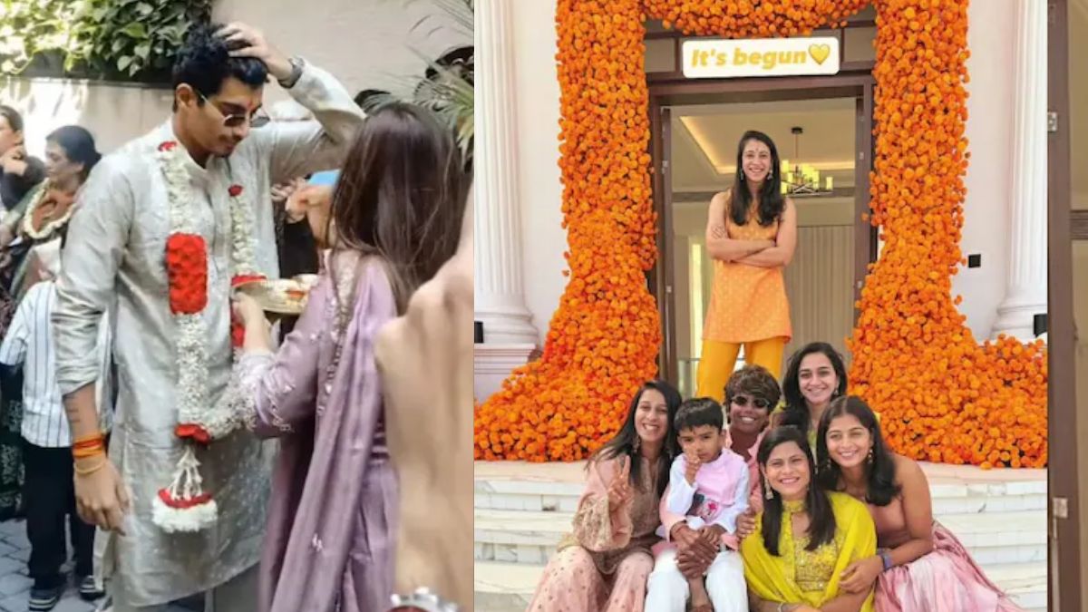 smrit i mandhana and palash muchhal wedding haldi ceremony took place today see photos and video