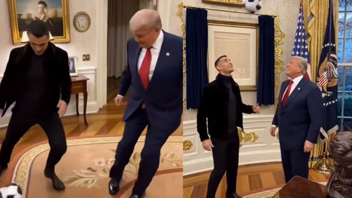 trump was seen playing football with cristiano ronaldo at white house ai video goes viral