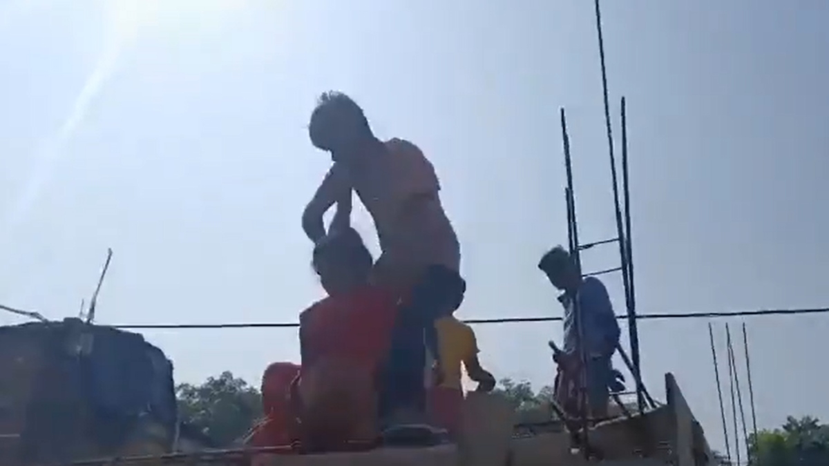 bjp woman worker attacked in bengal pushed from roof critical