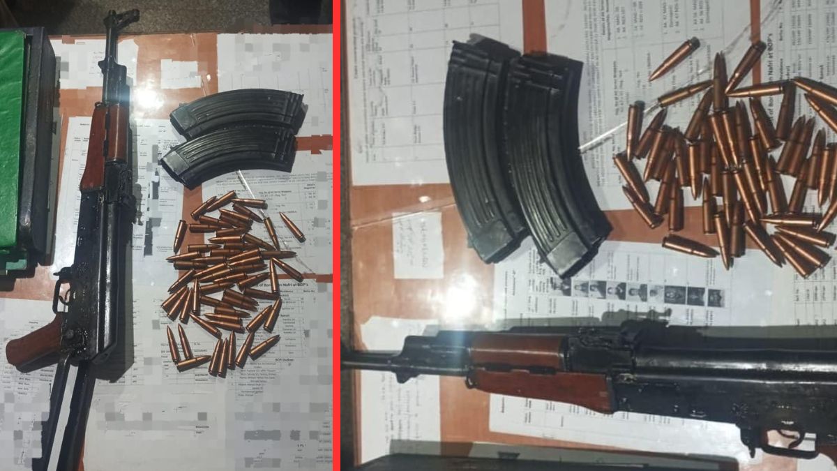 srinagar army recovers weapons from terrorist hideout