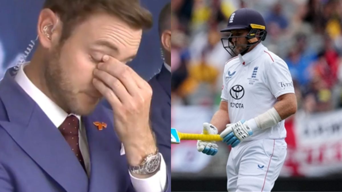 ashes series aus vs eng stuart broad cried in commentary box after joe root