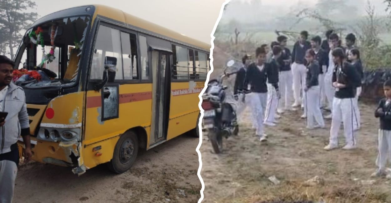 unnao accident student going for exam dies after bike collides with bus