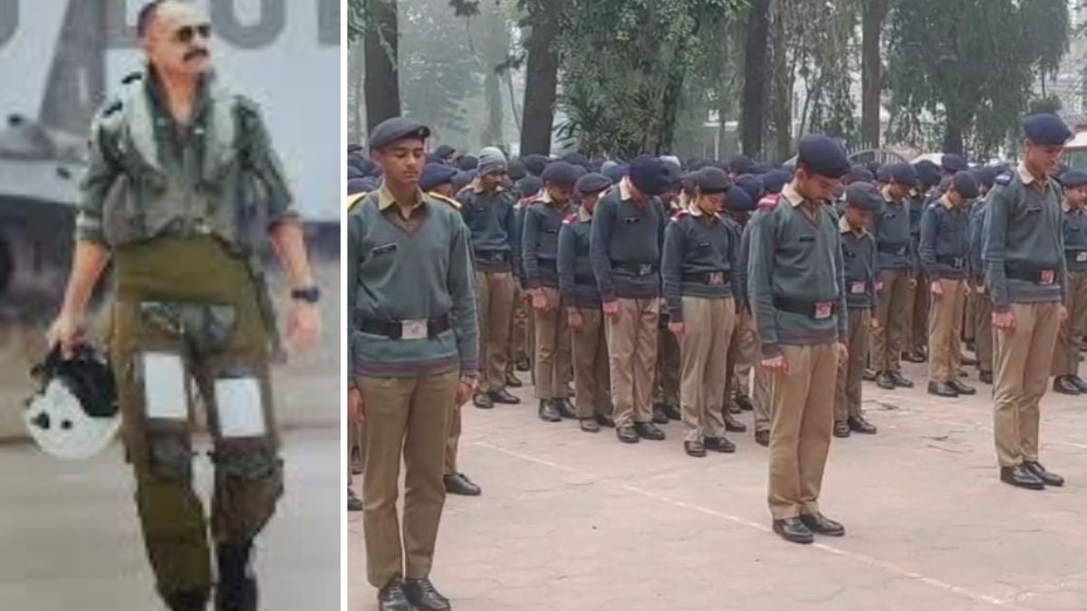 dubai tejas crash namansh syal sainik school sujanpur cadet dies