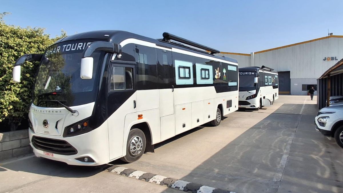 bihar tourism luxury caravan bus launched for tourists