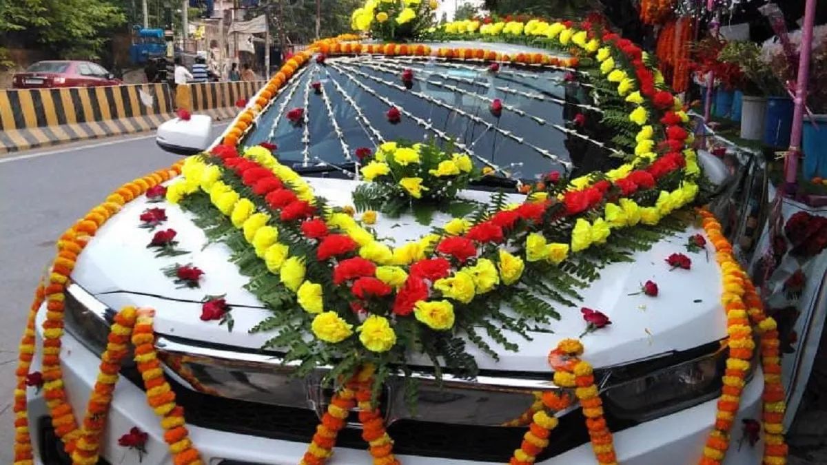 wedding season boosts flower business in jehanabad car decoration thrives