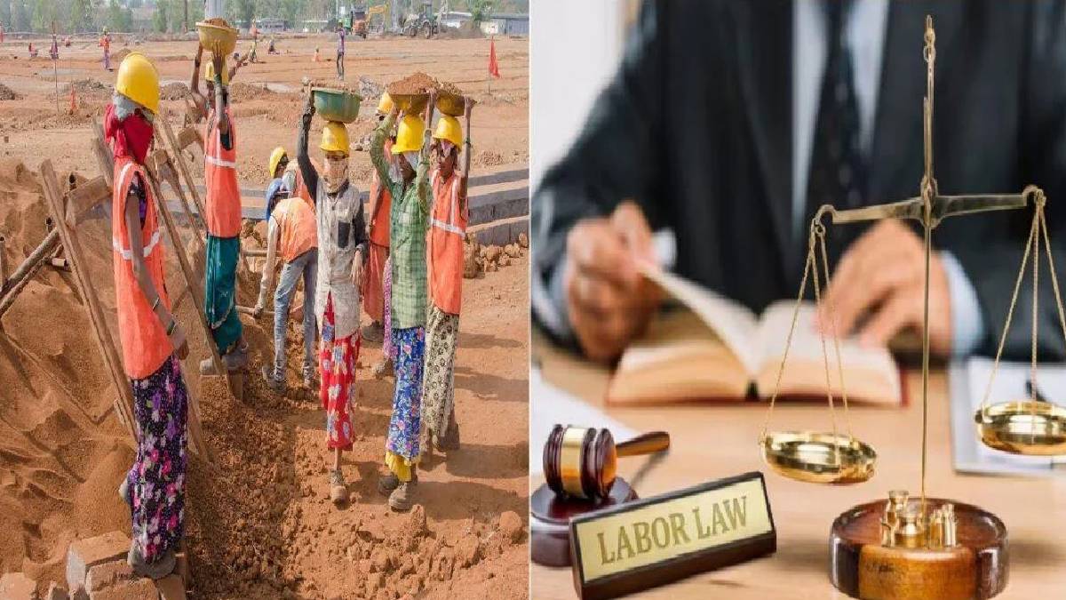 workers and employee organizations protest new labor laws alleging reduction of workers rights