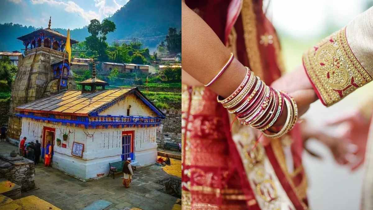 triyuginarayan temple where lord shiva and goddess parvati were married six couples tie knot at holy site