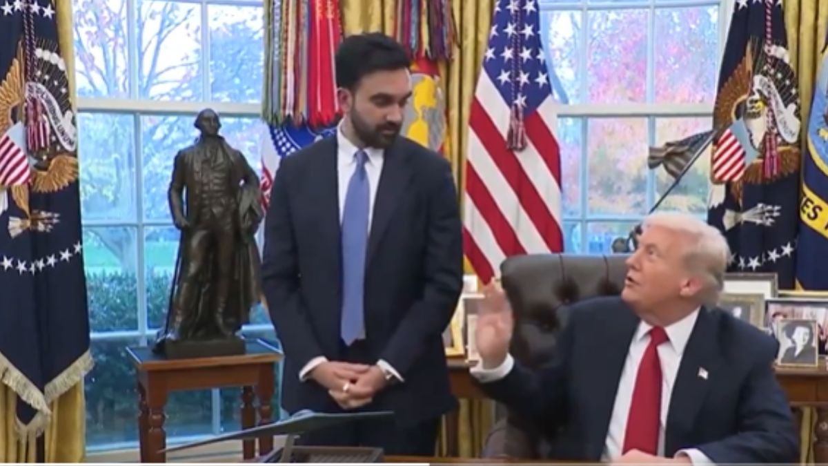 trump fascism question us president intervenes before mamdani answer