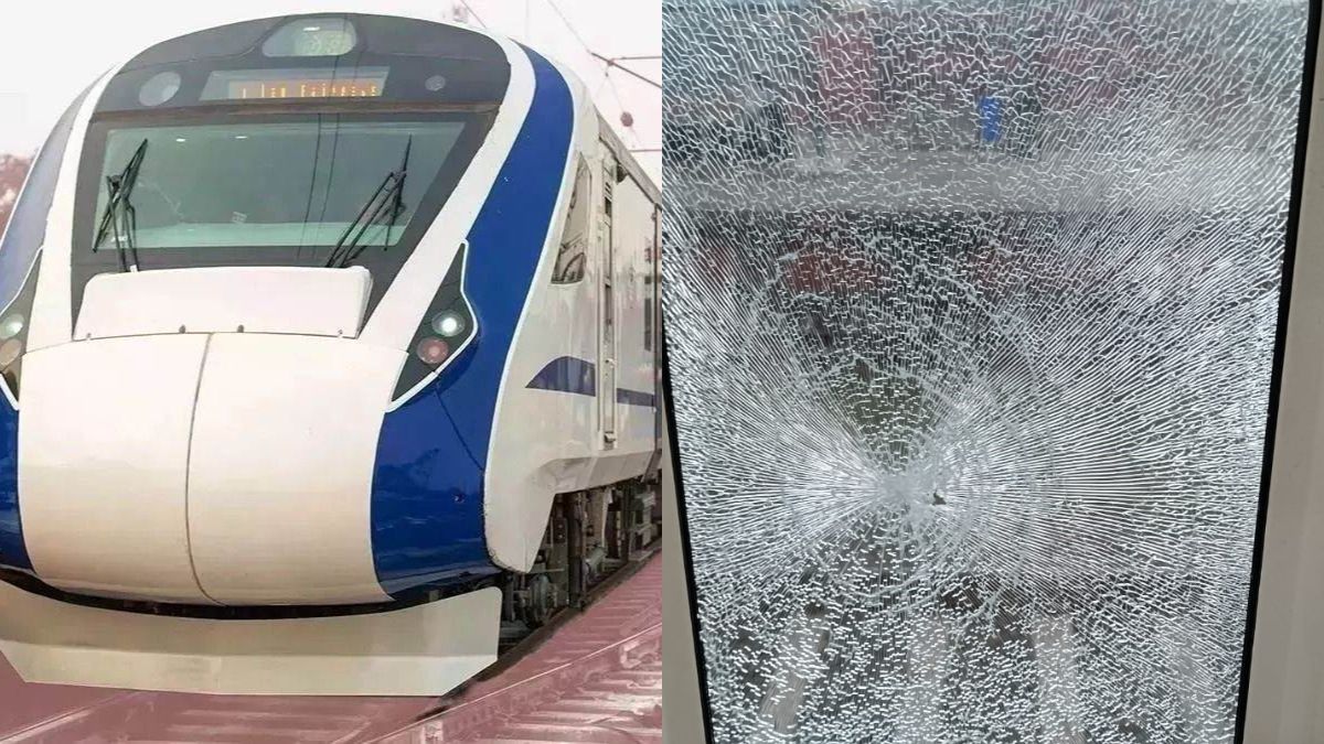 vande bharat express stone pelting window damaged near khagaria