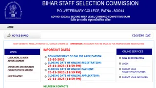 bssc 2nd inter level vacancy 2025