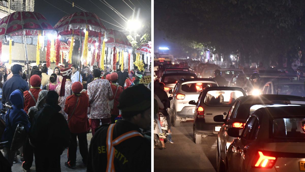 traffic chaos in doon city due to wedding