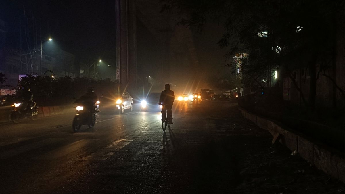 ghaziabad street light failure darkness on nh58 gt road