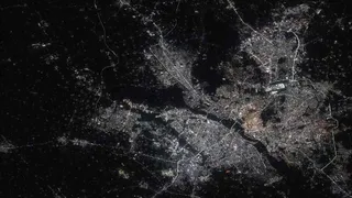 ISS के द्वारा शेयर की गई राजधानी दिल्ली की तस्वीर। फोटो- X/ @Space_Station