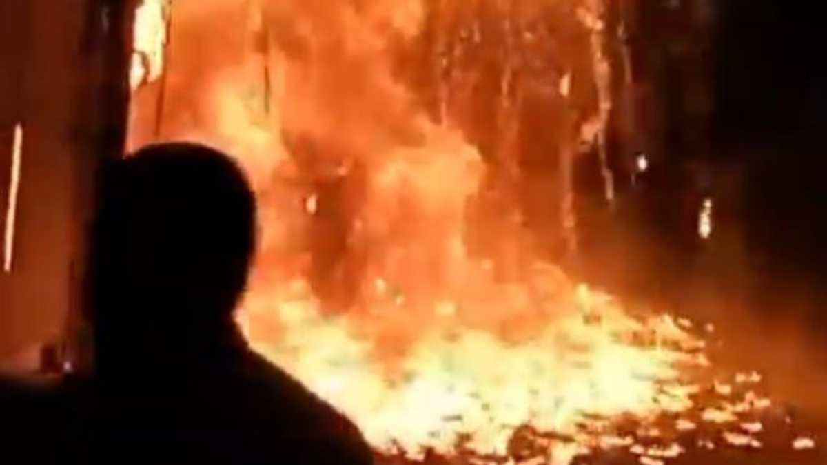 a massive fire broke out in the books market in ludhiana it was brought under control after two hours of effort